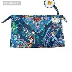New Vera Bradley trapeze cosmetic make up bag Disney’s Andy’s room Toy Story